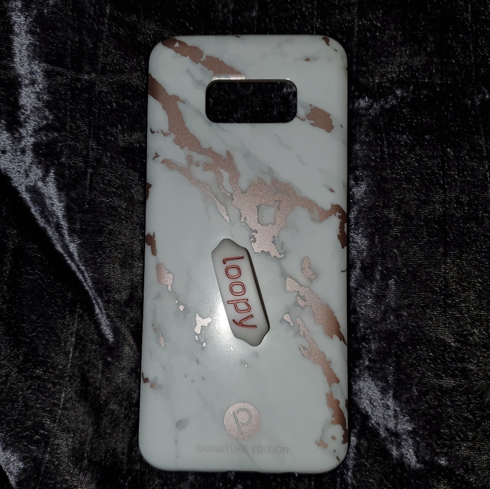 Rose Gold Marble Loopy Case - Samsung Galxay S8+